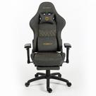 Cadeira Gamer Husky Tempest 4D, Até 145kg, Braços 4D, Almofadas, Reclinável 150º, PU, Descanso para Pés, Cinza - HCG700CZ4D