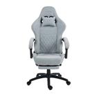 Cadeira Gamer Husky Tempest 700, Até 145kg, Almofadas, Reclinável 150º, Tecido, Descanso para Pés, Cinza - HCG700CZT