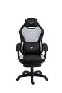 Cadeira Gamer Luminix Premium Reclinável Com Apoio Para Pés E Lombar Preta ou Cinza