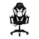 Cadeira Gamer Preto e Branco Healer Lancer Reclinável Giratória