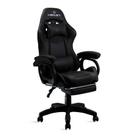 Cadeira Gamer Preto Healer Level Reclinável Giratória com apoio de pés Cadeira Gamer Preto Healer Level Reclinável Giratória com apoio de pés