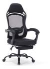 Cadeira Gamer Profissional Preta Apoio Para Pe 127x63x64 Cm