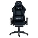 Cadeira Gamer Rise Mode X02, Ângulo Ajustável, Até 130Kg, Braço 2D, Tecido, Apoio Para os Pés Retrátil, Preta - RM-CG-X02-BK-FBC Cadeira Gamer Rise Mode X02, Ângulo Ajustável, Até 130Kg, Braço 2D, Tecido, Apoio Para os Pés Retrátil, Preta - RM-CG-X02-BK-FBC