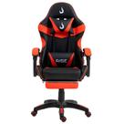 Cadeira Gamer Rise Mode X06 Angulo Ajustável Apoio P/Pés Até 130Kg PU/PVC Preta e Vermelha - RM-CG-X06-BR