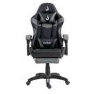 Cadeira Gamer Rise Mode X06, Ângulo Ajustável, Até 120Kg, Apoio Para os Pés Retrátil, Preto e Cinza - RM-CG-X06-BG