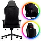 Cadeira Gamer Sentinel Black Vulcan Inclinação de 135 Graus Material Base Metal Com Almofada Magnética de Pescoço Suporte Lombar
