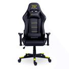 Cadeira Gamer XT Racer Attack, Até 120Kg, Reclinável, Com Almofadas, Cilindro de Gás Classe 4, Couro PU, Preta e Amarela - XTR-052