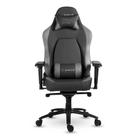 Cadeira Gamer XT Racer Fire Gun, Até 130Kg, Reclinável, Com Almofadas, Cilindro de Gás Classe 4, Couro PU, Preta e Prata - XTR-028