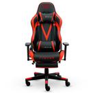 Cadeira Gamer XT Racer Viking Series, Até 120kg, Com Almofadas e Apoio de Pés, Reclinável, Descanso de Braço 3D, Preto e Vermelho - XTR-026