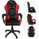 Cadeira Gamer XTreme Preta Vermelha Design Racing Reclinável 155 360 Suporta 130kg