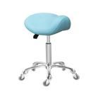 Cadeira giratória ergonômica rolante Antlu Saddle Stool Cyan