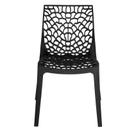 Cadeira Gruvyer Gourmet Preta com Encosto Reforçado 80cm