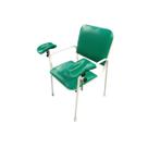 Cadeira Hospitalar Coleta de Sangue Standard Com Braçadeira Lateral Verde Bandeira