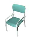 Cadeira Infantil C/ Bracos Alt.: 230mm Acqua/branco Cadeira Infantil C/ Bracos Alt.: 230mm Acqua/branco