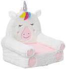 Cadeira infantil de pelúcia Amazon Basics Unicorn Multicolor