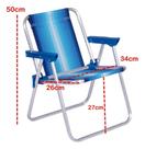 Cadeira Infantil Dobrável Azul para Uso Externo Cadeira Infantil Dobrável Azul para Uso Externo