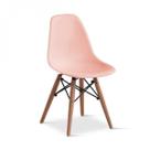 Cadeira Infantil Eames PP DSW-M Empório Tiffany Rosa/Madeirado