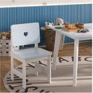 Cadeira Infantil em Madeira Maciça 29cm x 57,5 Sofia Azul/Branco
