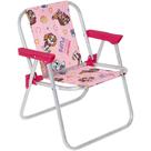 Cadeira Infantil Praia em Aluminio Patrulha Canina Rosa Bel 23610