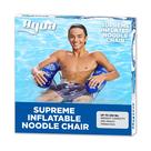 Cadeira inflável de macarrão para piscina Aqua Deluxe Blue Pineapple