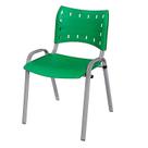 Cadeira Iso Base Cinza Escola, Escritório Verde