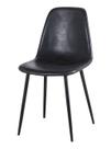 Cadeira Jacob PU Preto com Pes Palito cor Preto - 44990 Cadeira Jacob PU Preto com Pes Palito cor Preto - 44990