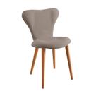 Cadeira Jacobsen Linho Cinza 82x53x51 cm Daf Mobiliário