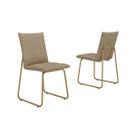 Cadeira Jantar Soft 1750 Aço 2 Un Dourado/Branco Carraro Cadeira Jantar Soft 1750 Aço 2 Un Dourado/Branco Carraro