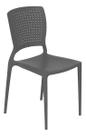 Cadeira Jardim Plastico Cinza 82x44cm 154kg Cadeira Jardim Plastico Cinza 82x44cm 154kg