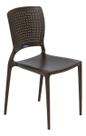 Cadeira Jardim Resina Marrom 84x59cm 182kg