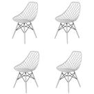 Cadeira Kayla Dsw Injetado Cx 4 Branco