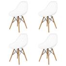 Cadeira Kayla DSW Madeira Cx4 Branco