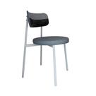Cadeira Kyta fixa C/4 Pés 50 X 44,7 X 83,8 cm Pés Brancos