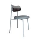 Cadeira Kyta fixa C/4 Pés 50 X 44,7 X 83,8 cm Pés Brancos