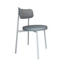Cadeira Kyta fixa C/4 Pés 50 X 44,7 X 83,8 cm Pés Brancos