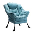 Cadeira Lazy HollyHome Comfy Accent Lounge texturizada azul Cadeira Lazy HollyHome Comfy Accent Lounge texturizada azul