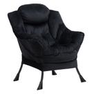 Cadeira Lazy HollyHome Comfy Accent Lounge Velvet Black Cadeira Lazy HollyHome Comfy Accent Lounge Velvet Black