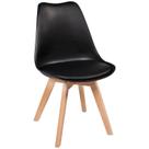 Cadeira Leda Preta Conforto e Estilo para Seu Ambiente de Trabalho