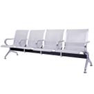 Cadeira Longarina 4 Lugares Cromada com Braço Cadeira Longarina 4 Lugares Cromada com Braço