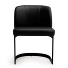 Cadeira Luna para Sala de Jantar material sintético Preto - Sallar Home