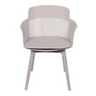 Cadeira Mena Polipropileno Fendi Base Metal Cromado