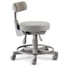 Cadeira Mocho Com Back System Linha Mocho Cinza