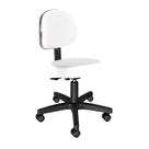 Cadeira Mocho Nice Secretaria Estética E Tatuador Design de Sobrancelhas Cor Branco