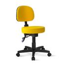 Cadeira Mocho Palmi Giratória Back Amarelo Cadeira Mocho Palmi Giratória Back Amarelo