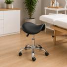 Cadeira Mocho Sela Preta Ergonômica Giratória Ajuste Altura Profissional Estética Dentista