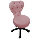 Cadeira Mocho Soft Para Estética E Extensão De Cílios Veludo Rosa Claro Cadeira Mocho Soft Para Estética E Extensão De Cílios Veludo Rosa Claro