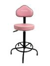 Cadeira mocho/verona caixa alta base fixa corano rosa BB Cadeira mocho/verona caixa alta base fixa corano rosa BB