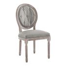 Cadeira Modway Arise Vintage Tufado em Tecido Estofado Cinza