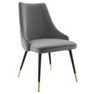 Cadeira Modway EEI-3907-GRY Veludo Tufado Cinza 56x64x87 cm