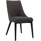 Cadeira Modway Viscount em tecido estofado marrom